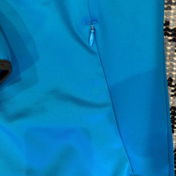 Stormtech Casual Full Zip Hi Collar Fleece Lined Jacket Turquoise + Black Sz L - Picture 5 of 9